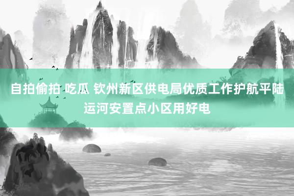 自拍偷拍 吃瓜 钦州新区供电局优质工作护航平陆运河安置点小区用好电