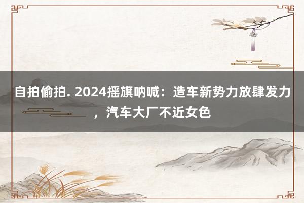 自拍偷拍. 2024摇旗呐喊：造车新势力放肆发力，汽车大厂不近女色