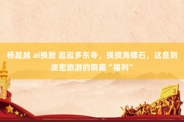 杨超越 ai换脸 逛逛多东寺，摸摸海螺石，这是到波密旅游的荫藏“福利”