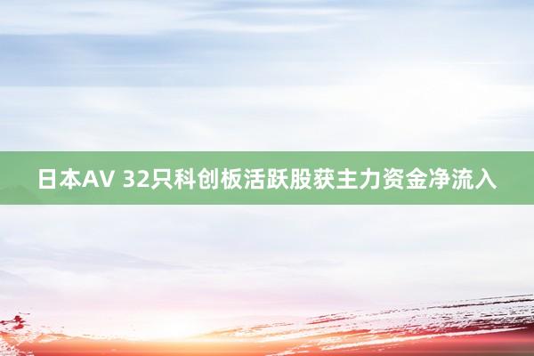 日本AV 32只科创板活跃股获主力资金净流入