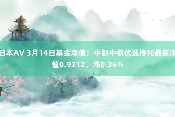 日本AV 3月14日基金净值：中邮中枢优选搀和最新净值0.9212，涨0.36%