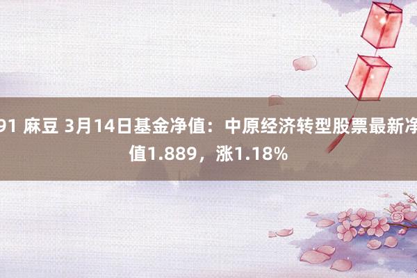 91 麻豆 3月14日基金净值：中原经济转型股票最新净值1.889，涨1.18%