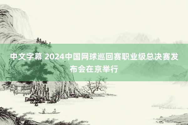 中文字幕 2024中国网球巡回赛职业级总决赛发布会在京举行