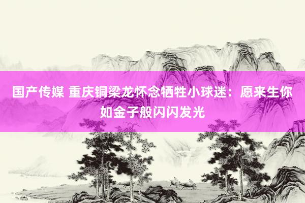 国产传媒 重庆铜梁龙怀念牺牲小球迷：愿来生你如金子般闪闪发光
