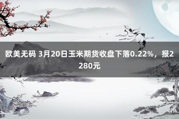 欧美无码 3月20日玉米期货收盘下落0.22%，报2280元