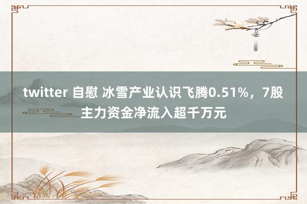 twitter 自慰 冰雪产业认识飞腾0.51%，7股主力资金净流入超千万元