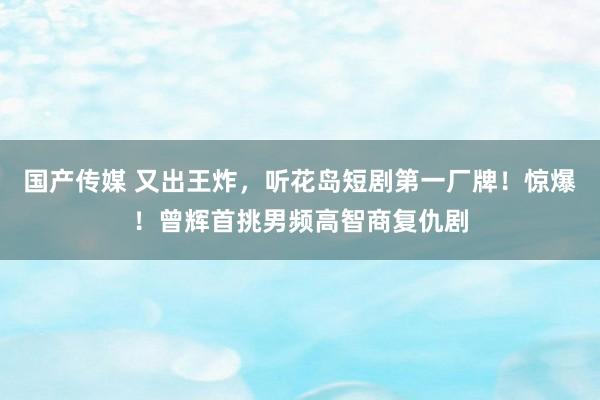 国产传媒 又出王炸，听花岛短剧第一厂牌！惊爆！曾辉首挑男频高智商复仇剧