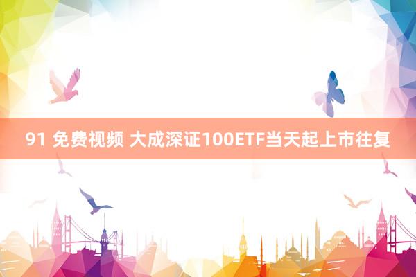 91 免费视频 大成深证100ETF当天起上市往复