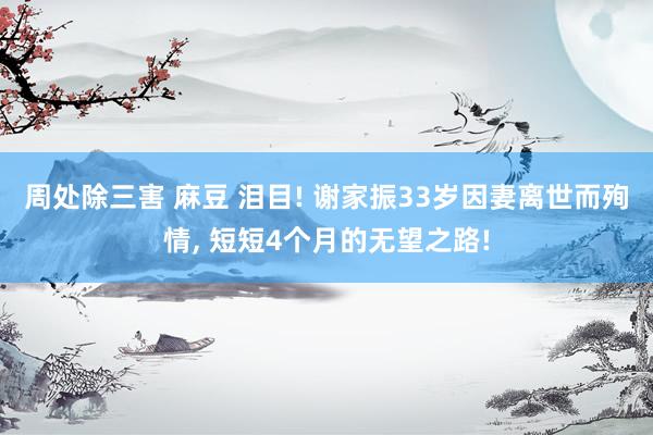 周处除三害 麻豆 泪目! 谢家振33岁因妻离世而殉情， 短短4个月的无望之路!