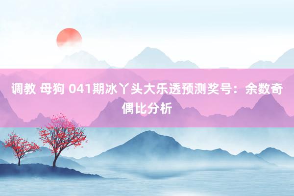调教 母狗 041期冰丫头大乐透预测奖号：余数奇偶比分析