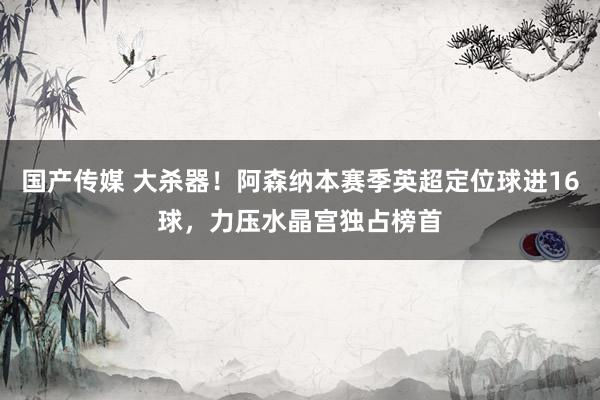 国产传媒 大杀器！阿森纳本赛季英超定位球进16球，力压水晶宫独占榜首