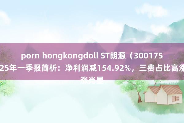porn hongkongdoll ST朗源（300175）2025年一季报简析：净利润减154.92%，三费占比高涨光显